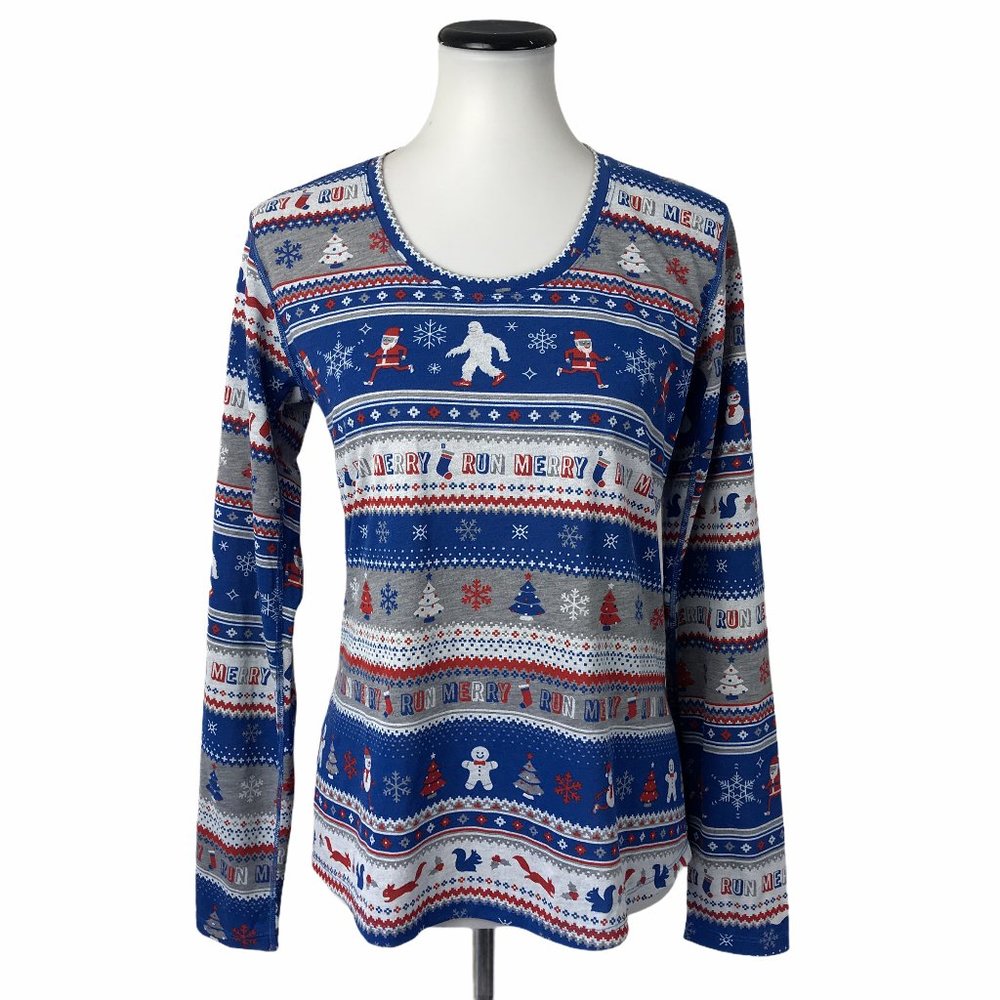 NWT Brooks Run Merry Graphic Tee Shirt #165